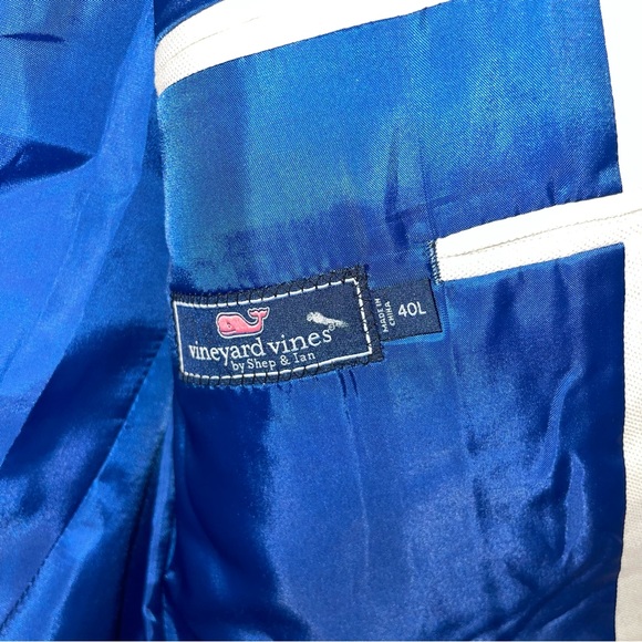 Vineyard Vines Mens Linen Blend Blazer Sport Coat Jacket 2 Button Size 40L - Picture 3 of 15